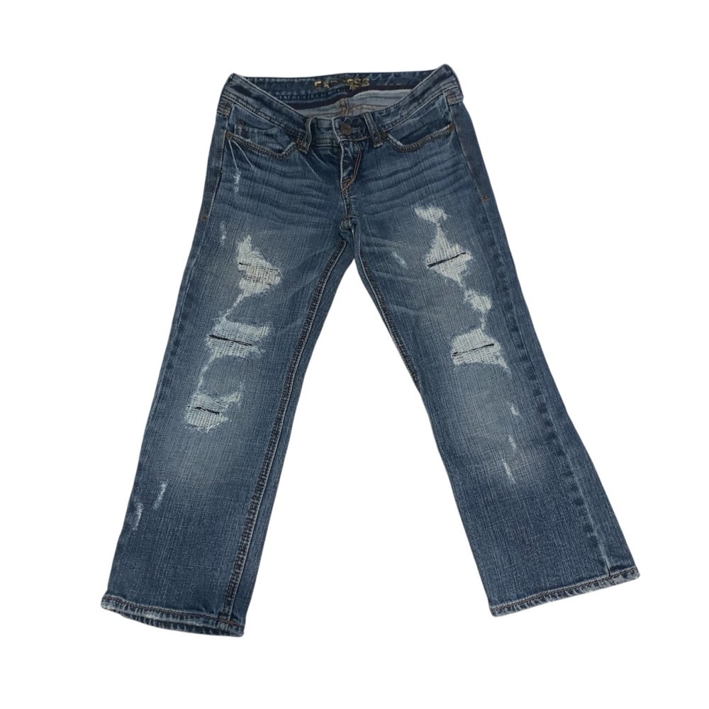 EXPRESS Zelda Crop Distressed Jeans size 00